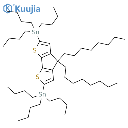 Stannane, 1,1'-(4,4-dioctyl-4H-cyclopenta[2,1-b:3,4-b']dithiophene-2,6-diyl)bis[1,1,1-tributyl- structure