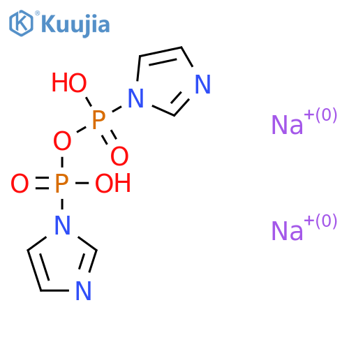 Disodium P1,P2-di(1-imidazolyl)pyrophosphate structure