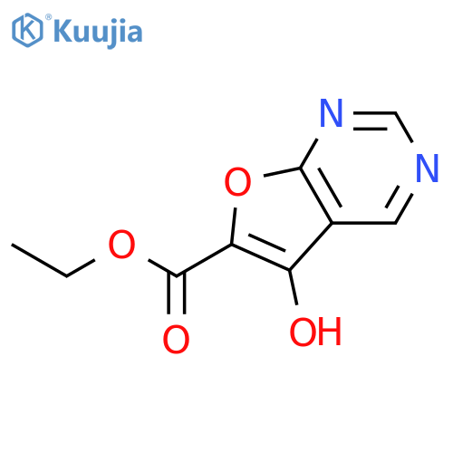 Ethyl 5-hydroxyfuro[2,3-d]pyrimidine-6-carboxylate structure