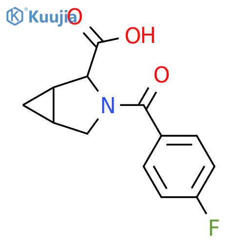 3-Azabicyclo[3.1.0]hexane-2-carboxylic acid, 3-(4-fluorobenzoyl)- structure