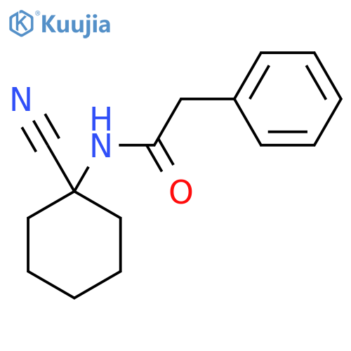 N-(1-cyanocyclohexyl)-2-phenylacetamide structure