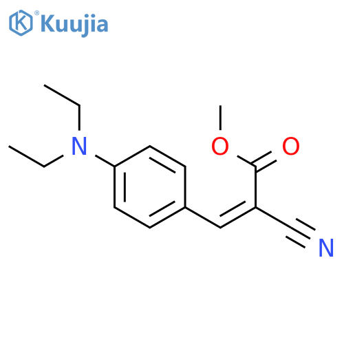 2-Propenoic acid, 2-cyano-3-[4-(diethylamino)phenyl]-, methyl ester structure