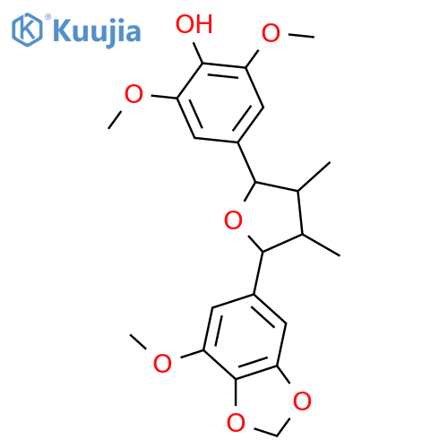 7,7'-Epoxy-8,8'-lignan-3,3',4,4',5,5'-hexol; (7R*,7'S*,8R*,8'R*)-form, 3,4-Methylene, 3',5,5'-tri-Me ether structure