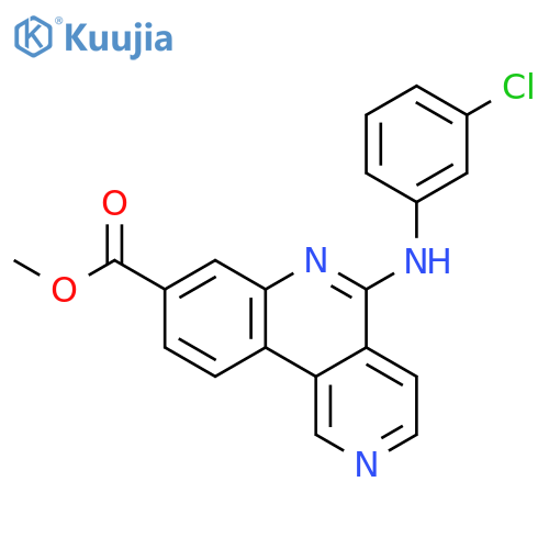 Methyl 5-[(3-chlorophenyl)amino]benzo[c][2,6]naphthyridine-8-carb Oxylate structure