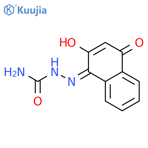 Hydrazinecarboxamide, 2-(2-hydroxy-4-oxo-1(4H)-naphthalenylidene)- structure