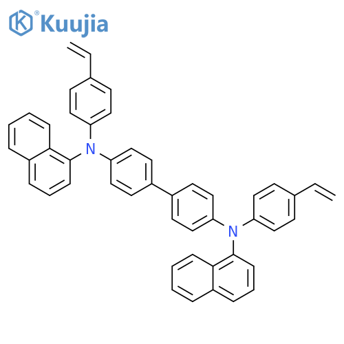 N4,N4'-Bis(4-ethenylphenyl)-N4,N4'-di-1-naphthalenyl-[1,1'-biphenyl]-4,4'-diamine structure