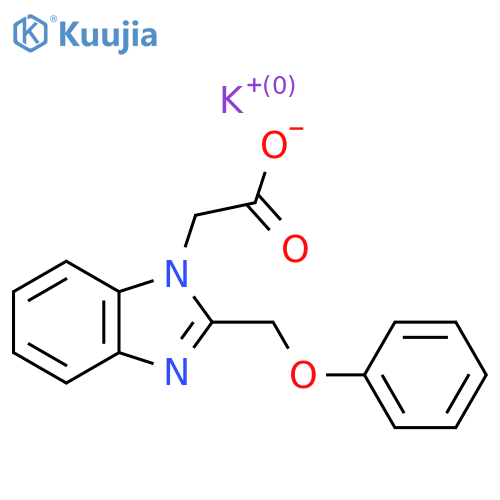 Potassium 2-[2-(phenoxymethyl)-1H-1,3-benzodiazol-1-yl]acetate structure
