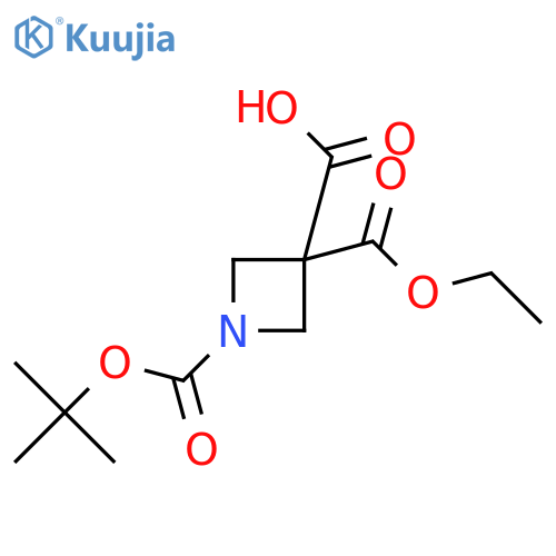 Azetidine-1,3,3-tricarboxylic Acid 1-tert-Butyl Ester 3-Ethyl Ester structure