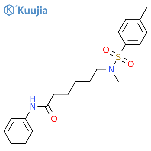 6-(N-methyl4-methylbenzenesulfonamido)-N-phenylhexanamide structure
