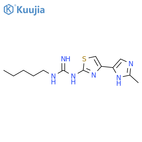 Guanidine,N-[4-(2-methyl-1H-imidazol-5-yl)-2-thiazolyl]-N'-pentyl- structure