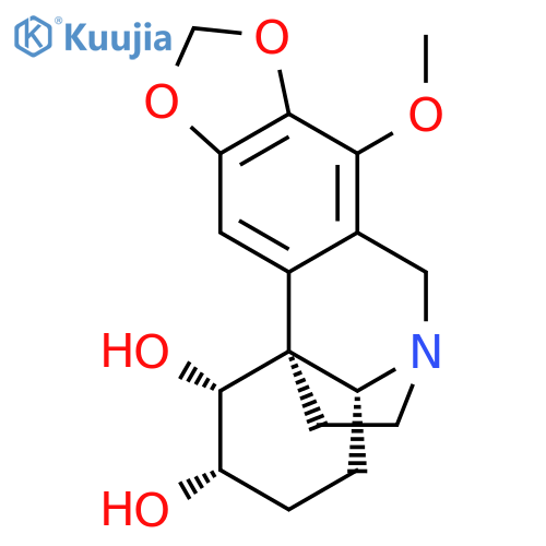 1H,6H-5,11b-Ethano[1,3]dioxolo[4,5-j]phenanthridine-1,2-diol,2,3,4,4a-tetrahydro-7-methoxy-, (1R,2S,4aR,5S,11bS)- (9CI) structure