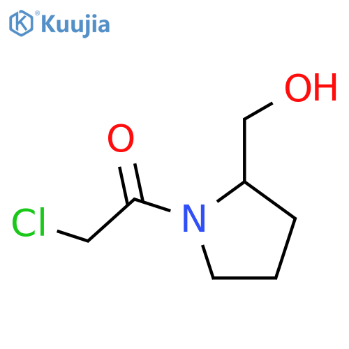 2-Pyrrolidinemethanol,1-(chloroacetyl)-, (2S)- (9CI) structure
