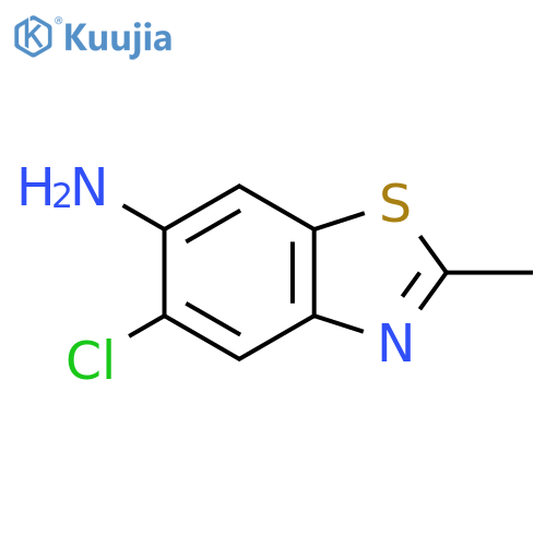 5-Chloro-2-methylbenzodthiazol-6-amine structure