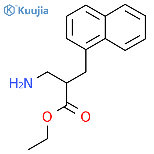 ethyl 3-amino-2-(naphthalen-1-yl)methylpropanoate structure