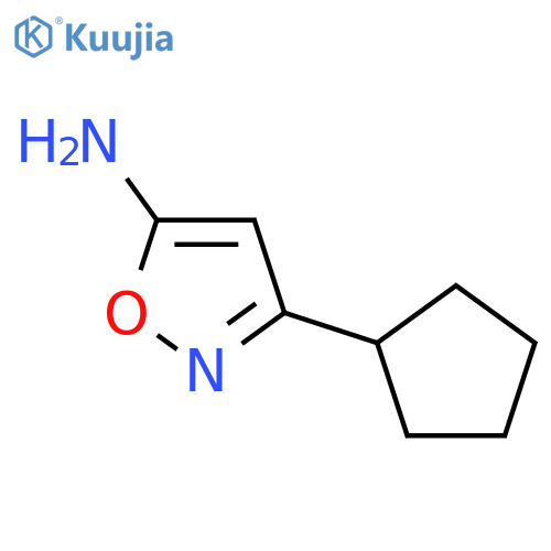 3-Cyclopentyl-1,2-oxazol-5-amine structure