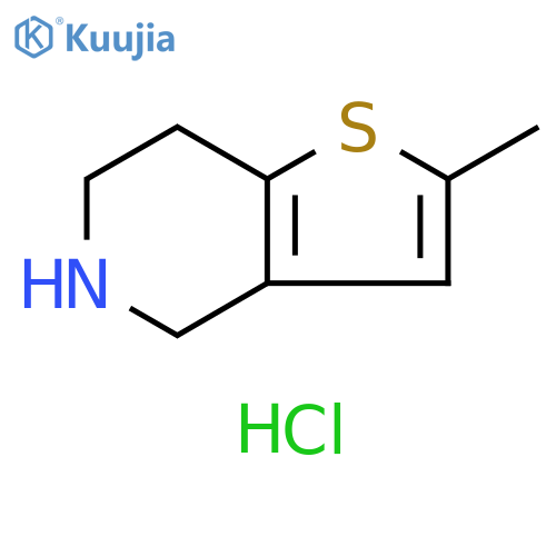 2-methyl-4H,5H,6H,7H-thieno3,2-cpyridine hydrochloride structure