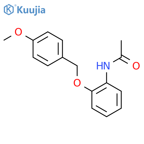 N-(2-((4-methoxybenzyl)oxy)phenyl)acetamide structure
