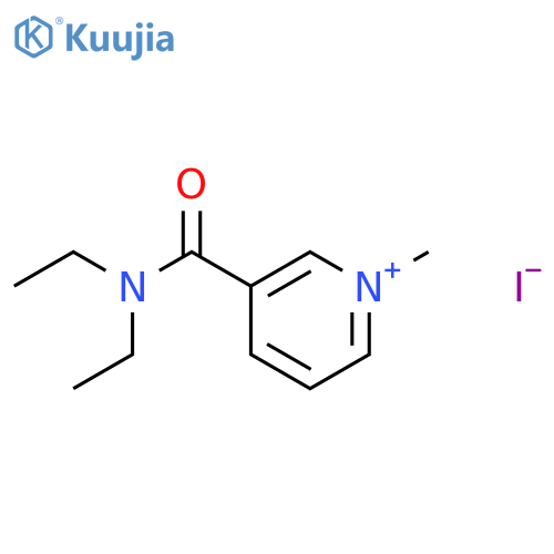 Pyridinium,3-[(diethylamino)carbonyl]-1-methyl-, iodide (1:1) structure