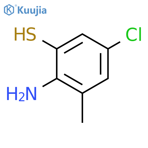 BENZENETHIOL, 2-AMINO-5-CHLORO-3-METHYL- structure