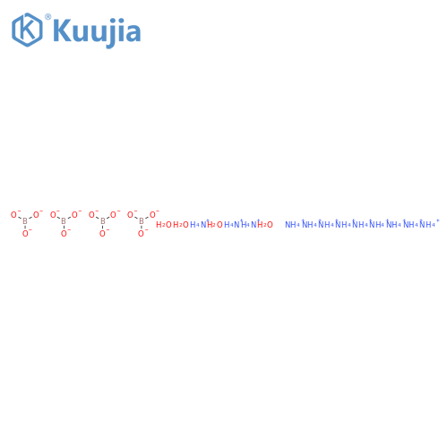 Ammonium tetraborate tetrahydrate structure