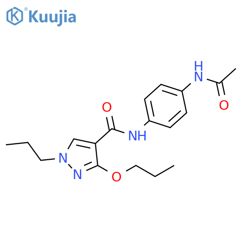 N-(4-acetamidophenyl)-3-propoxy-1-propyl-1H-pyrazole-4-carboxamide structure