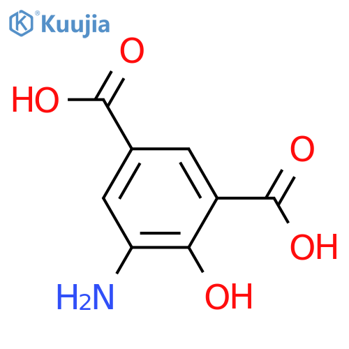5-amino-4-hydroxybenzene-1,3-dicarboxylic acid structure