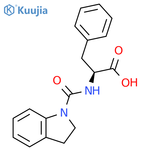 (S)-2-(indoline-1-carboxamido)-3-phenylpropanoic acid structure