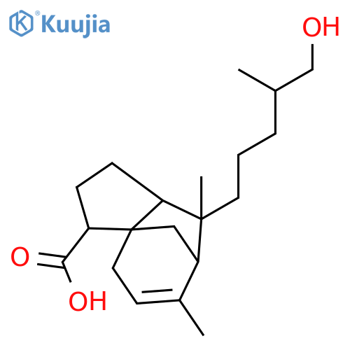 2,3,4,7,8,8a-Hexahydro-8-(5-hydroxy-4-methylpentyl)-6,8-dimethyl-1H-3a,7-methanoazulene-3-carboxylic acid structure