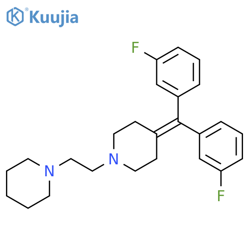 Piperidine, 4-[bis(3-fluorophenyl)methylene]-1-[2-(1-piperidinyl)ethyl]- structure