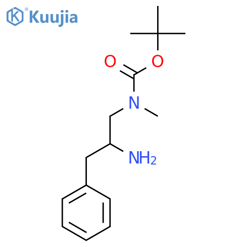 1,1-Dimethylethyl (2-amino-3-phenylpropyl)methylcarbamate structure