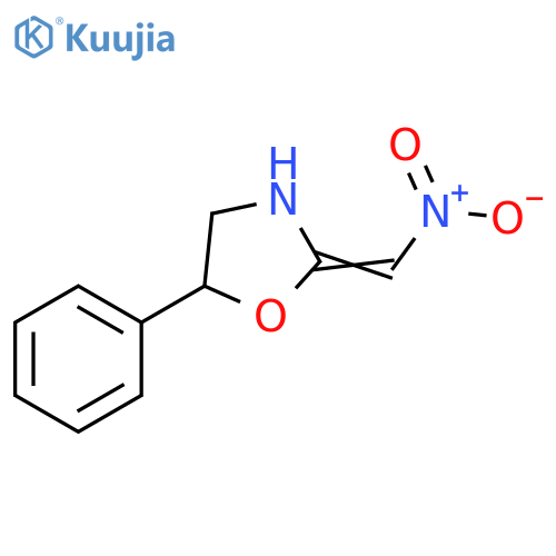 Oxazolidine, 2-(nitromethylene)-5-phenyl- structure