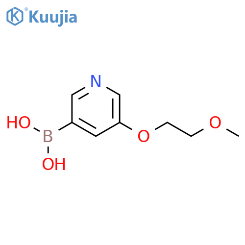 [5-(2-methoxyethoxy)pyridin-3-yl]boronic acid structure
