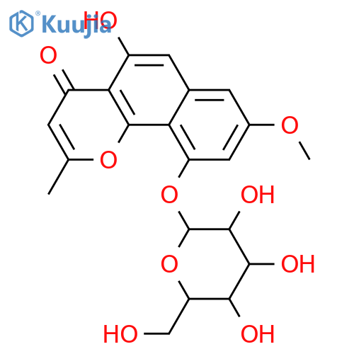 Flavasperone; 10-O-De-Me, 10-O-β-D-glucopyranoside structure