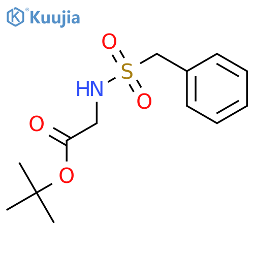 tert-Butyl 2-(Phenylmethylsulfonamido)acetate structure