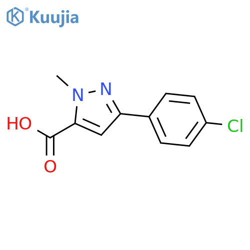3-(4-chlorophenyl)-1-methyl-1{H}-pyrazole-5-carboxylic acid structure