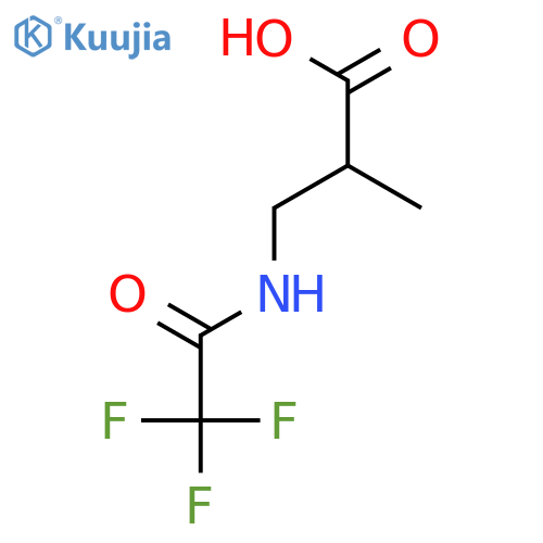 2-methyl-3-(trifluoroacetamido)propanoic acid structure