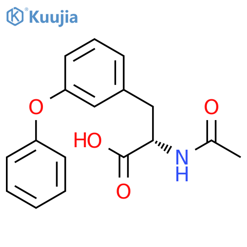 2-acetamido-3-(3-phenoxyphenyl)propanoic acid structure