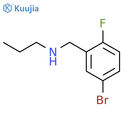 (5-bromo-2-fluorophenyl)methyl(propyl)amine structure