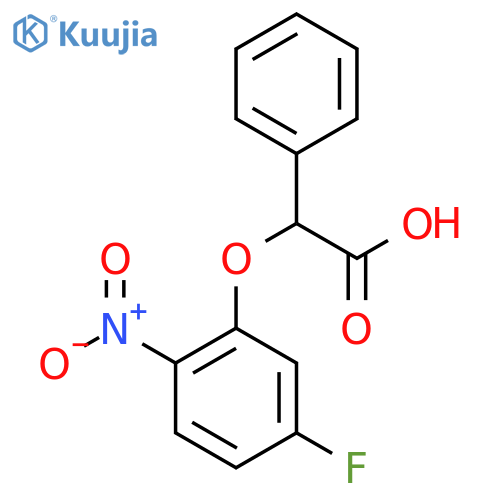 2-(5-Fluoro-2-nitrophenoxy)-2-phenylacetic acid structure