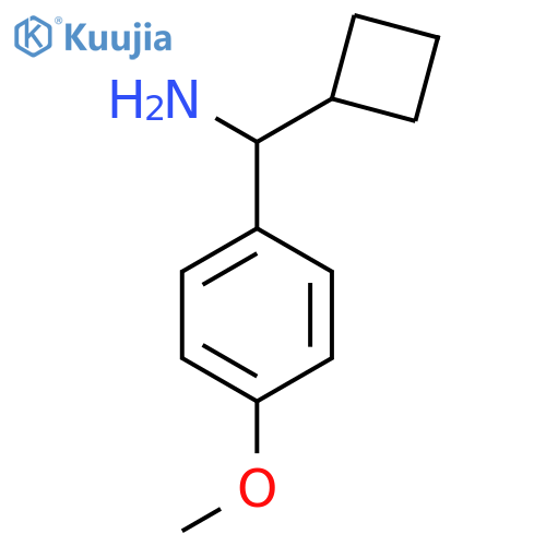1-cyclobutyl-1-(4-methoxyphenyl)methanamine structure