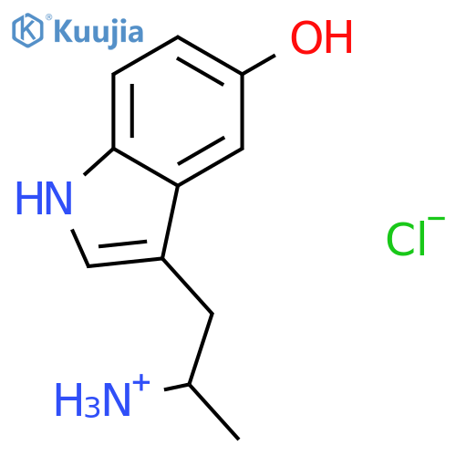 1H-Indol-5-ol,3-(2-aminopropyl)-, hydrochloride (1:1) structure