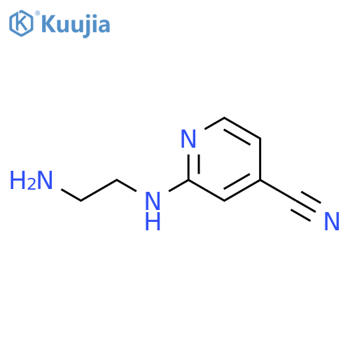 4-Pyridinecarbonitrile, 2-[(2-aminoethyl)amino]- structure