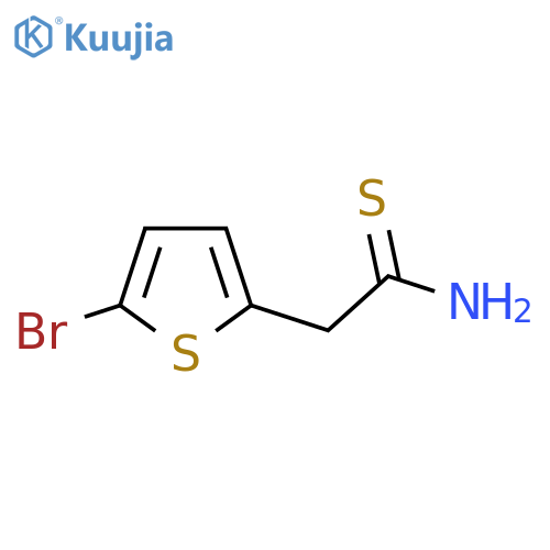 2-(5-bromothiophen-2-yl)ethanethioamide structure