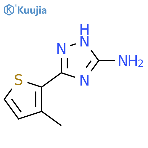 5-(3-methylthiophen-2-yl)-4H-1,2,4-triazol-3-amine structure