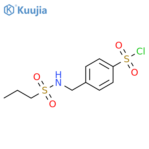 4-(propane-1-sulfonamido)methylbenzene-1-sulfonyl chloride structure