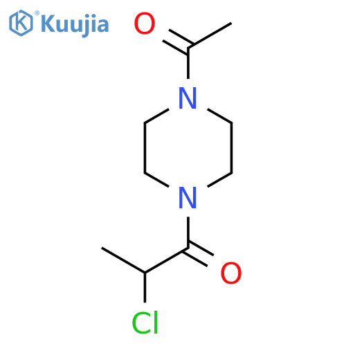 1-(4-Acetylpiperazin-1-yl)-2-chloropropan-1-one structure