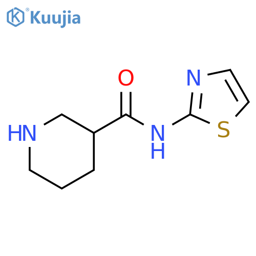 N-(1,3-thiazol-2-yl)piperidine-3-carboxamide structure