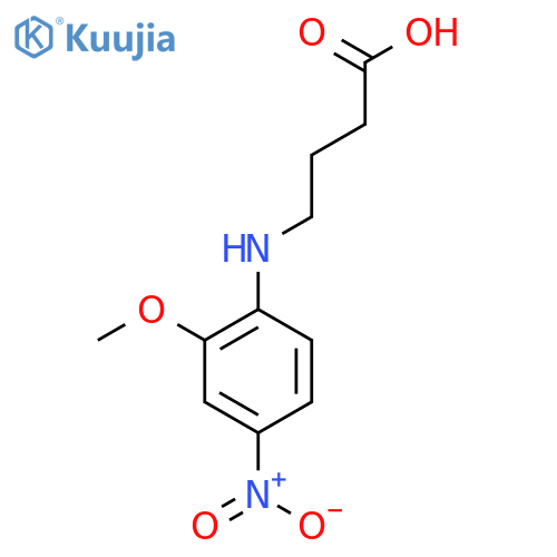 4-(2-Methoxy-4-nitrophenyl)aminobutanoic acid structure