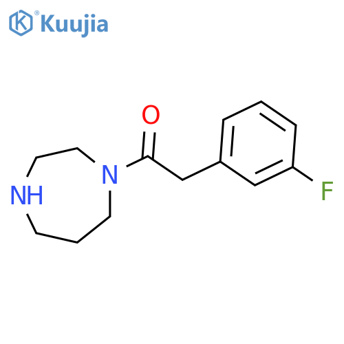 1-(1,4-diazepan-1-yl)-2-(3-fluorophenyl)ethan-1-one structure