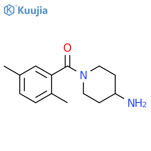 1-(2,5-dimethylbenzoyl)piperidin-4-amine structure
